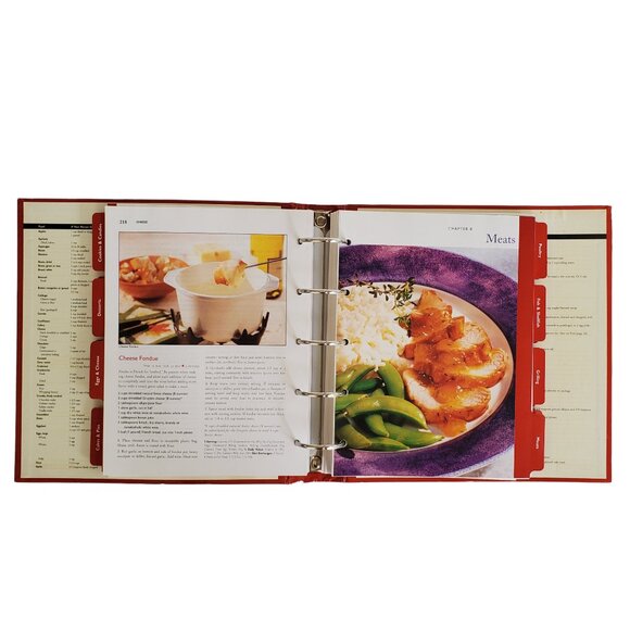 VTG Betty Crocker Cookbook Recipes 5 Ring Big Red Hardcover Divider Tabs 2001 - Picture 4 of 8